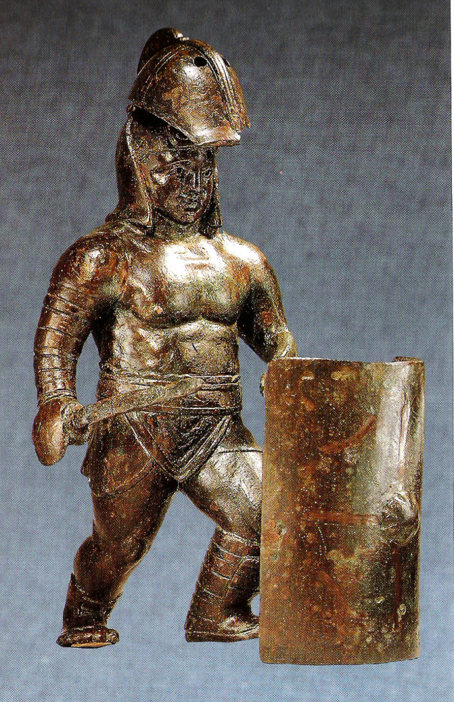 Doc 45. Statuette de bronze, musée d'Arles. Secutor.