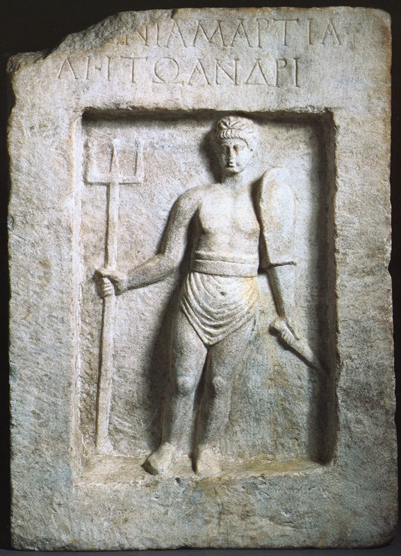 stele  retiarius tomb